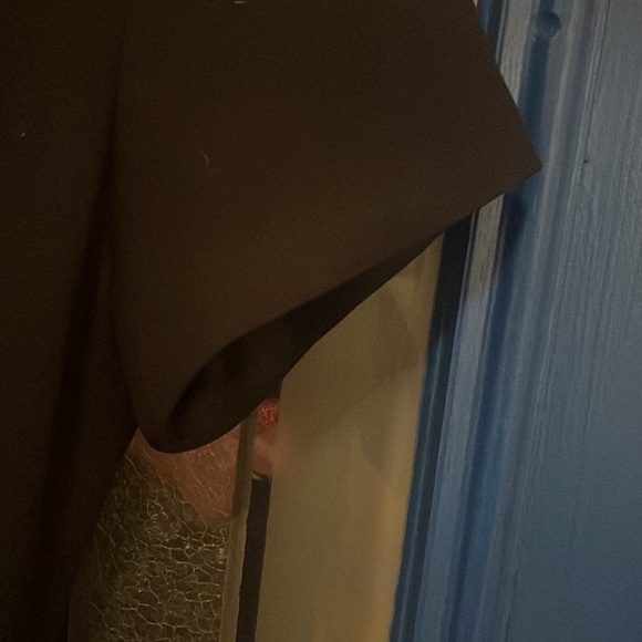 black dress rhinestone belt. hidden back zip one side belt loop need to sew on - Picture 3 of 7